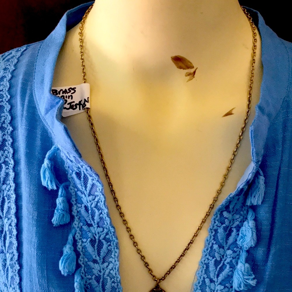 Josten’s brass chain and pendant industrial arts - Picture 2 of 8
